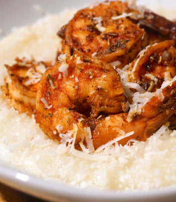 Garlic Parm Shrimp and Grits